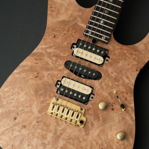T's Guitars DST-Pro 24 5A Waterfall Burl Maple -Natural Matt / Steps Burner Natural Matt Back- #033136