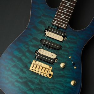T's Guitars DST-Pro 24 Quilt w/Reverse Head -Blue Burst-【Master Grade Quilt Maple Top】