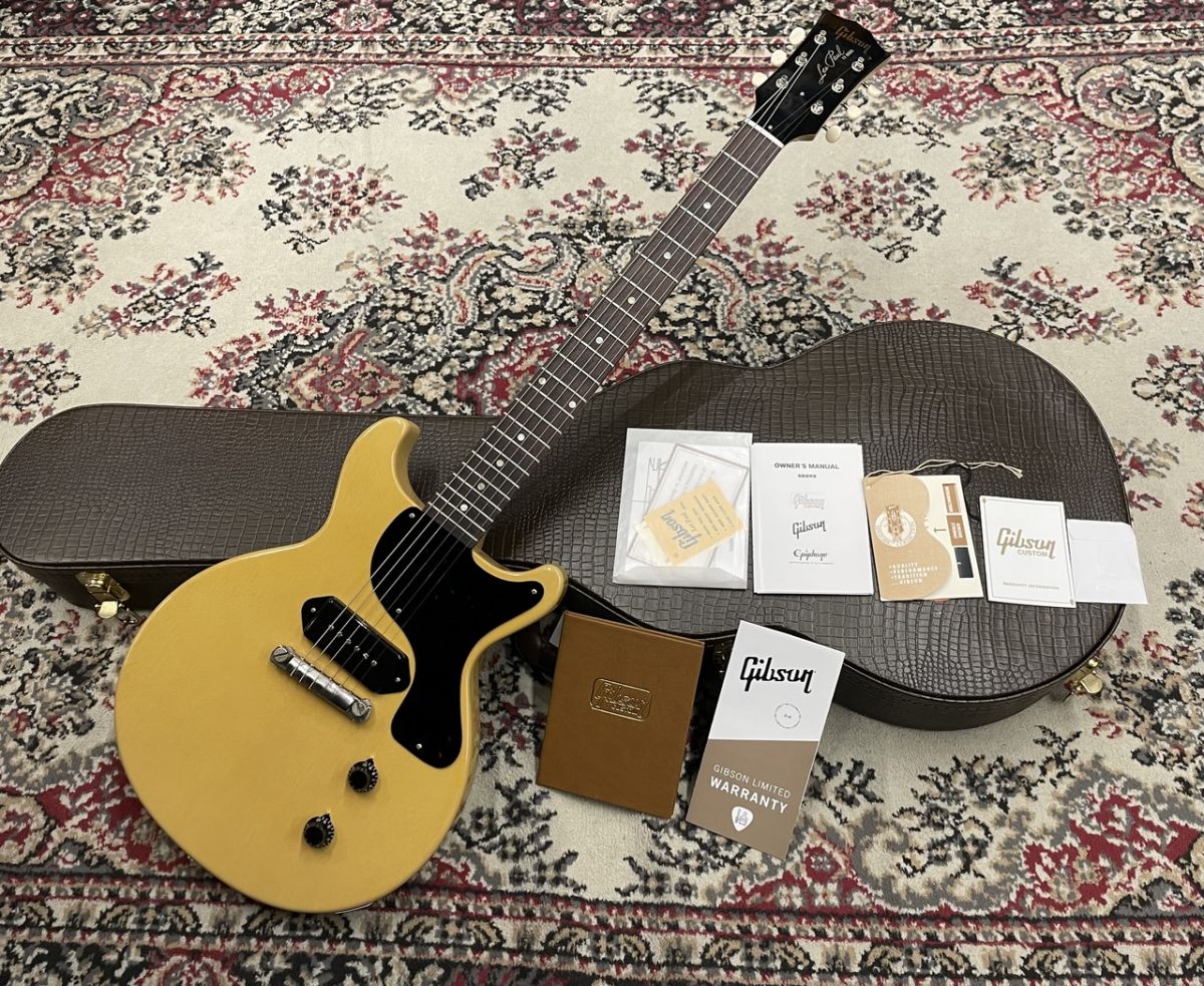 1958 Les Paul Junior Double Cut Reissue VOS TV Yellow s/n