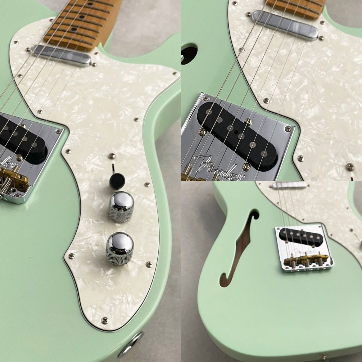 FSR American Professional II Telecaster Thinline Transparent Surf