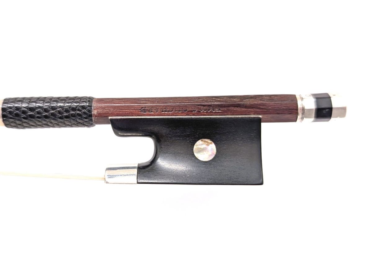早い者勝ち！バイオリン弓 フレンチ Cuniot-Hury 1885年 鑑定書 Eugène Cuniot-Hury Silver/Ebony 1885年 (ユージン・クニオ