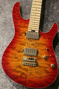 エレキギター 赤 PRS SE Custom24 Fire Red Burst エレキギター ポールリード