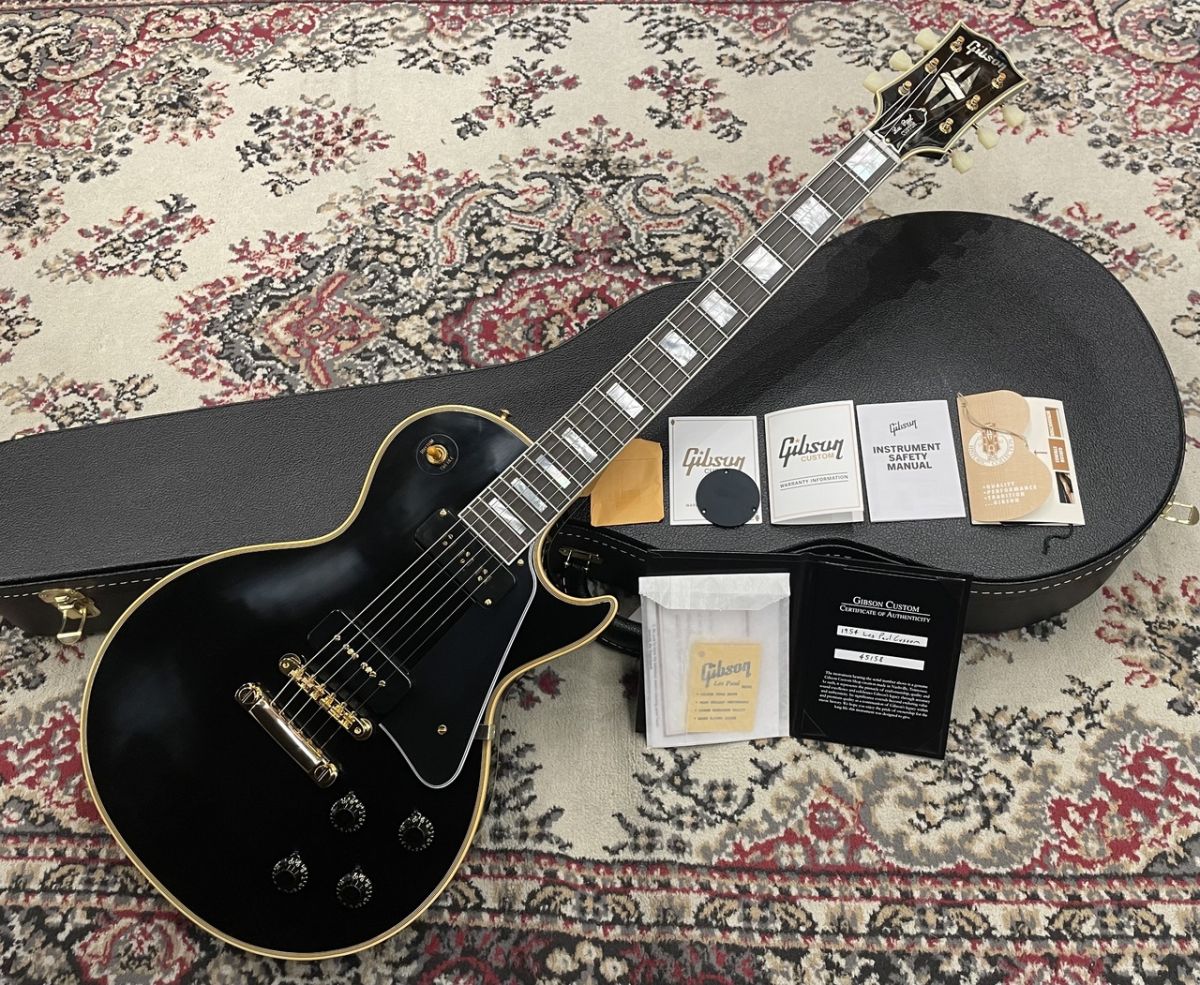 1954 Les Paul Custom Staple Pickup Reissue VOS Ebony (#45158