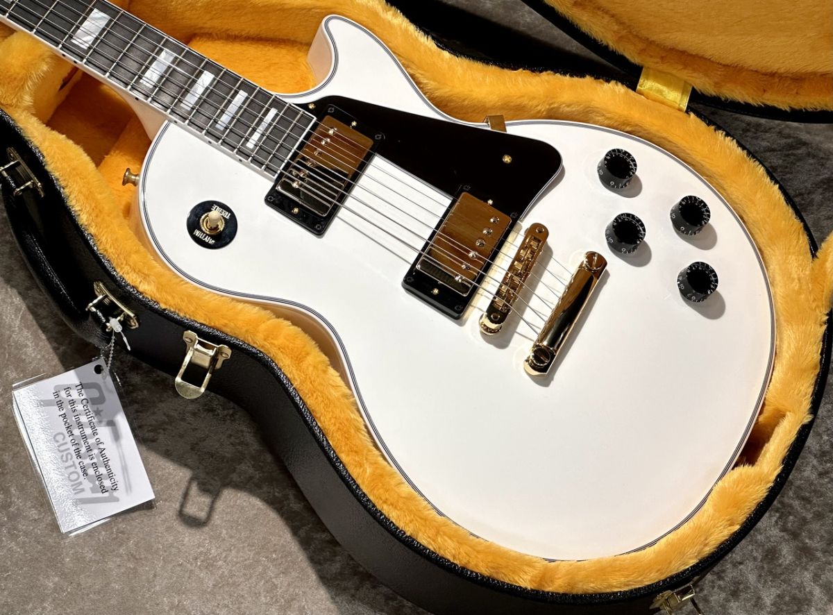 Les Paul Custom w/Ebony Fingerboard Gloss Alpine White #CS500378