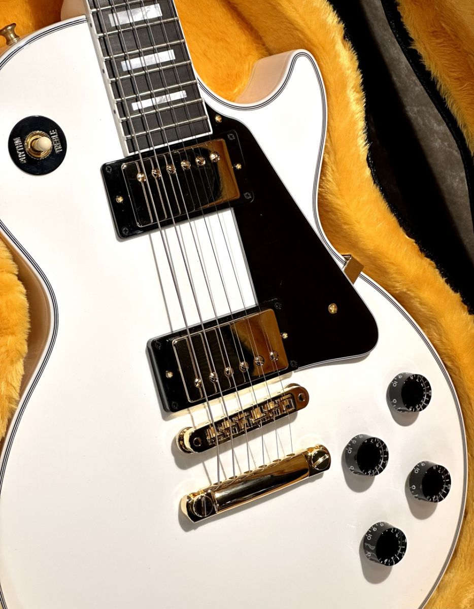 ギター Les Paul Custom Alpine White Guitarra Les Paul Custom Alpine White