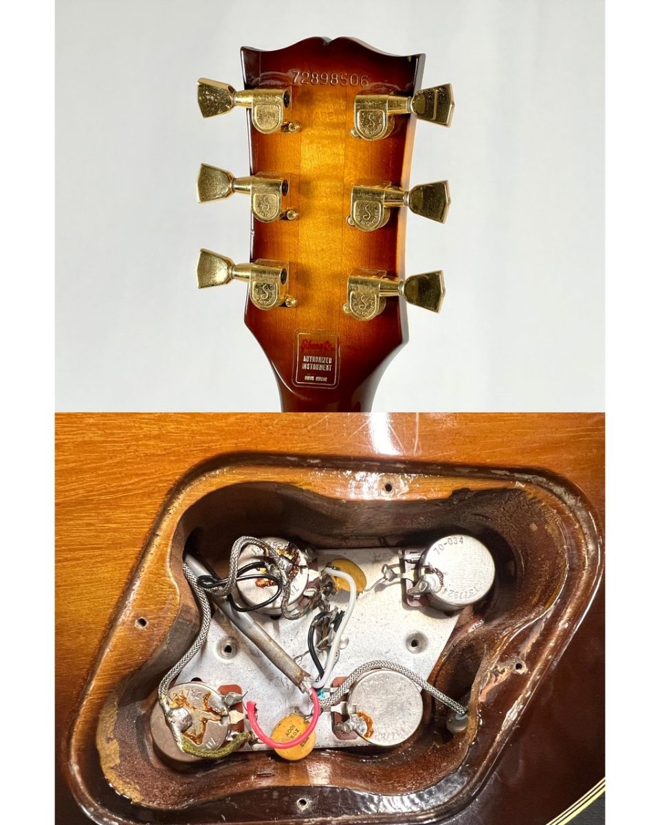 アコースティックギター オレンジ・ブラウングラデーションと