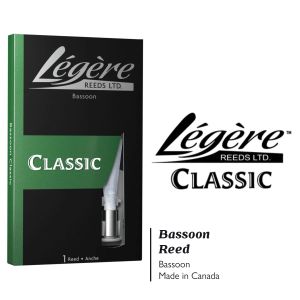 Legere Legere "Classic" Synthetic Reed for Bassoon 【レジェール】【プラスティック / リード】【バスーン / ファゴット】【クラシック】【1枚入り】【新品】【横浜】【WIND YOKOHAMA】
