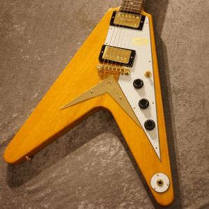 Epiphone 【今月限りの決算特価 】Inspired by Gibson Custom 1958 Korina Flying V Aged Natural #24081528875 [2.97kg] [送料込]