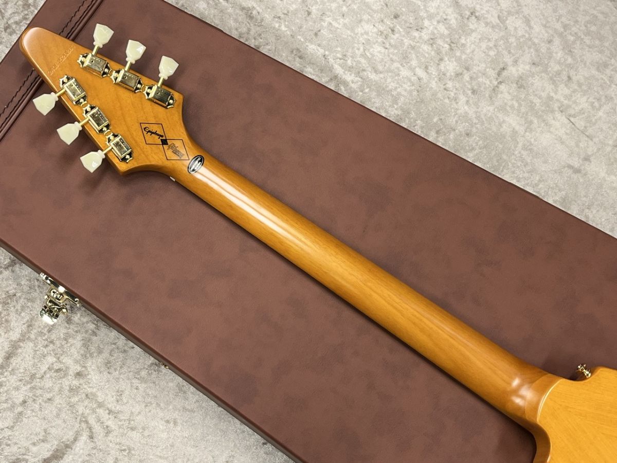 Inspired by Gibson Custom 1958 Korina Flying V Aged Natural s/n