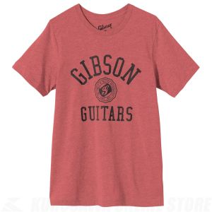 Gibson COLLEGIATE TEE RED/XLサイズ