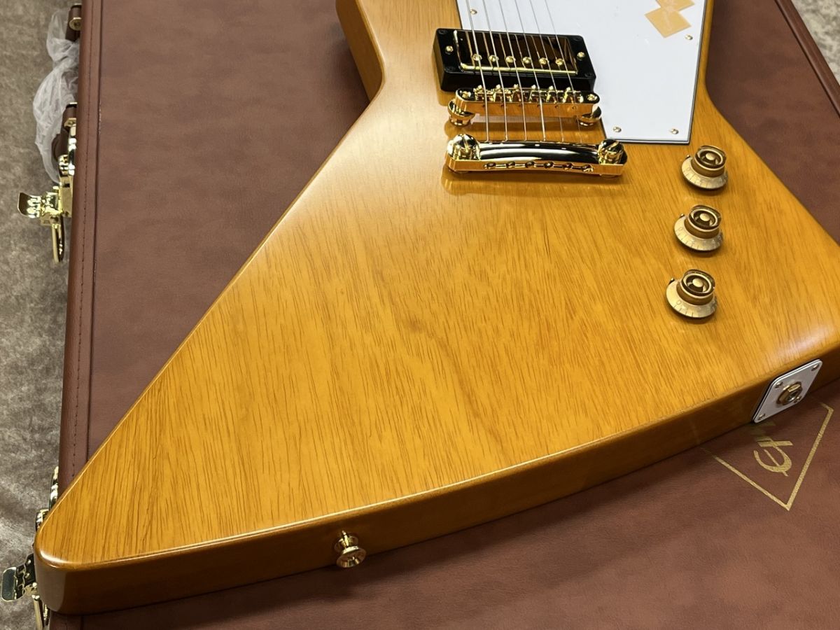 Inspired by Gibson Custom 1958 Korina Explorer Aged Natural s/n