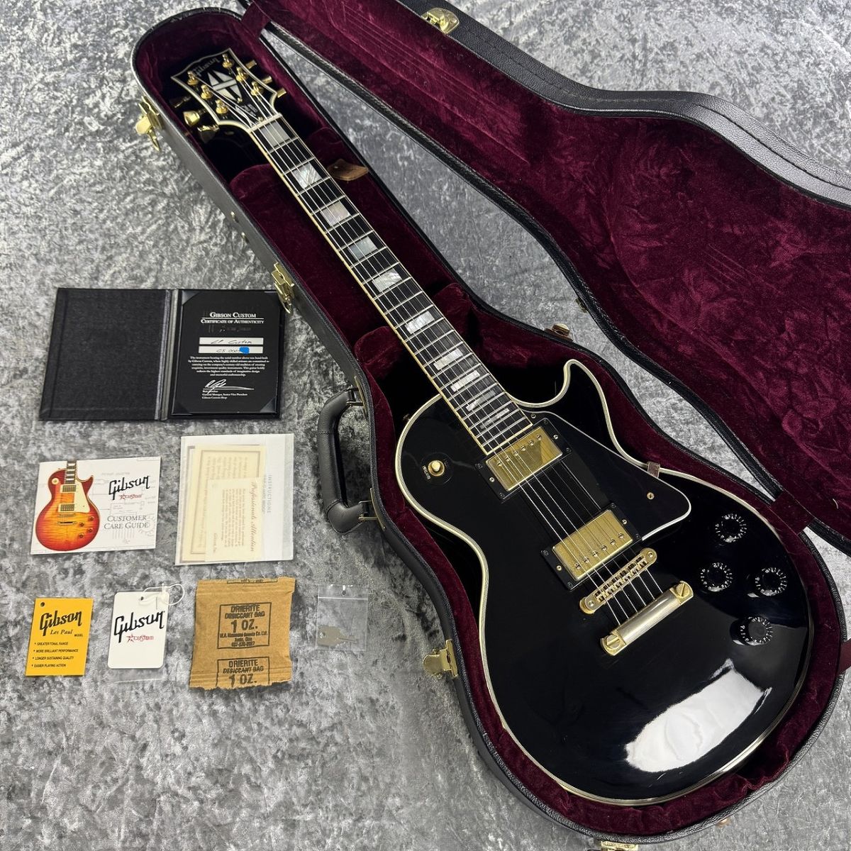 ハンドメイド？ギターレスポール黒 エレキギター レスポールタイプ Maison LP-38C 7点初心者セット