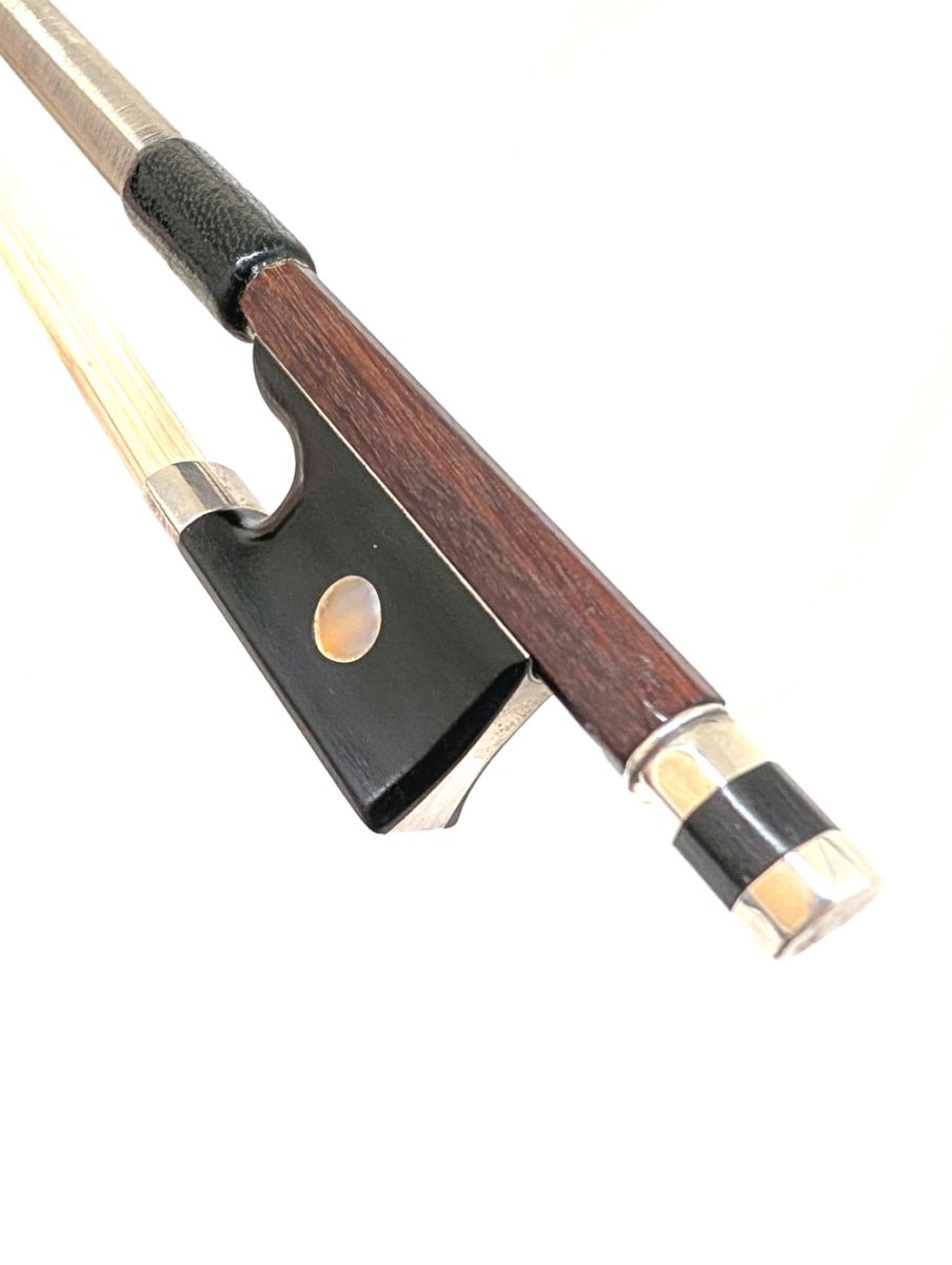 VUILLAUME A PARIS印vn弓　細身の瞬発・伝播力　繊細なタッチ Vuillaume Style German Silver/Ebony 1890年 (ヴィヨームスタイル