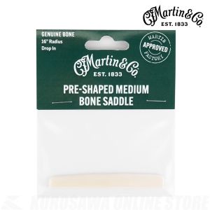 Martin PRE-SHAPED MEDIUM BONE SADDLE[18SL0003](ご予約受付中) 【マーティンギター・公式グッズ取扱店】