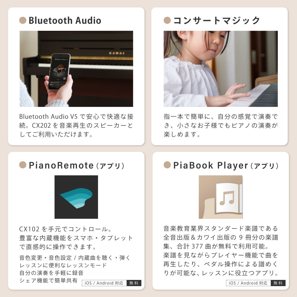 KAWAI CX302A （ホワイトメープル調仕上げ） | 【クロサワ楽器店