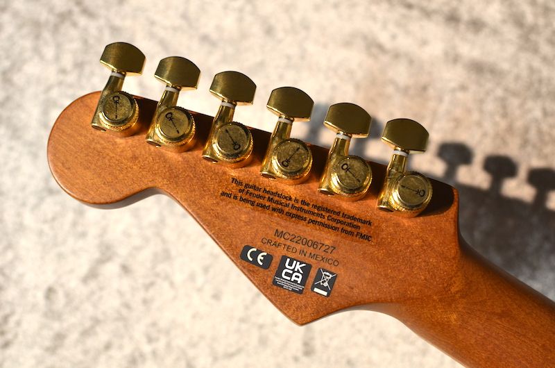 Pro-Mod DK22 SSS 2PT CM Mahogany with Walnut Caramelized Maple FB