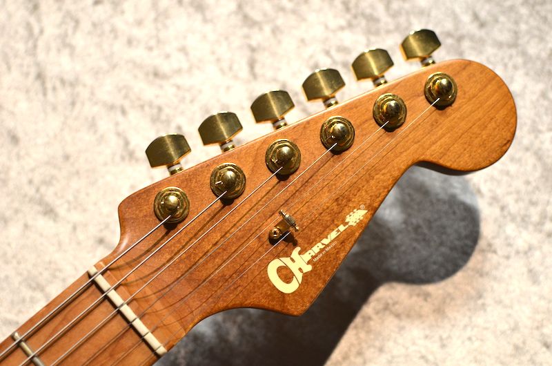 Pro-Mod DK22 SSS 2PT CM Mahogany with Walnut Caramelized Maple FB