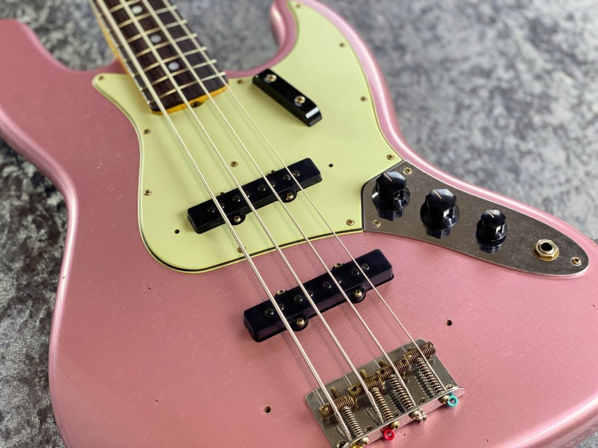 B5 1965 Jazz Bass Journeyman Relic - Faded Burgundy Mist