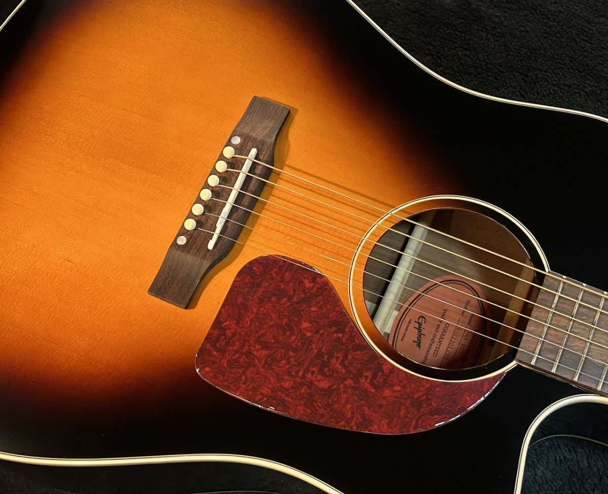 ★美品　Epiphone Inspired by Gibson J-45 EC Inspired by Gibson J-45 EC -Aged Vintage Sunburst Gloss
