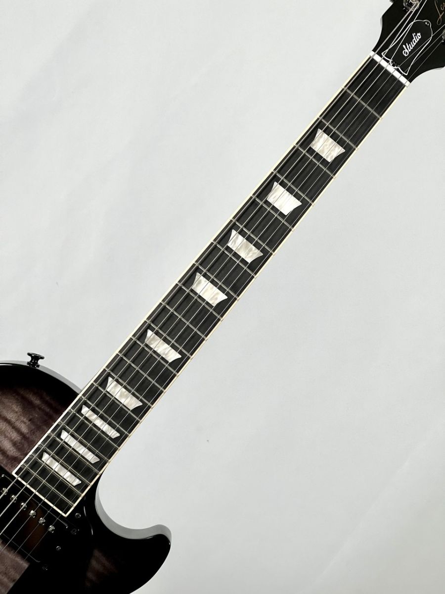 ひ*け様 レスポール シースルーブラック 虎目 Gibson Les Paul Studio Session (Translucent Ebony Burst) ｜イケベ
