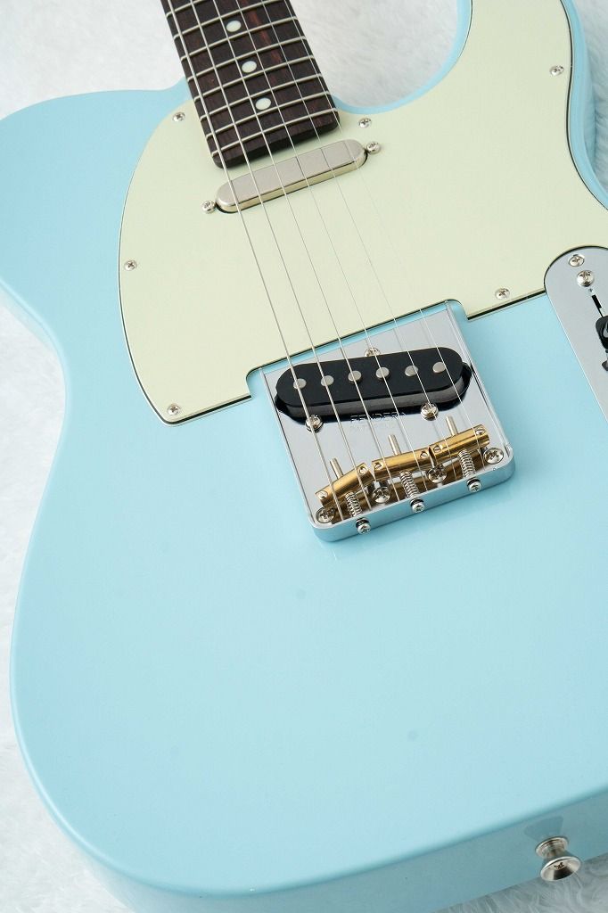 FSR Made in Japan Hybrid II Telecaster Daphne Blue Matching Head