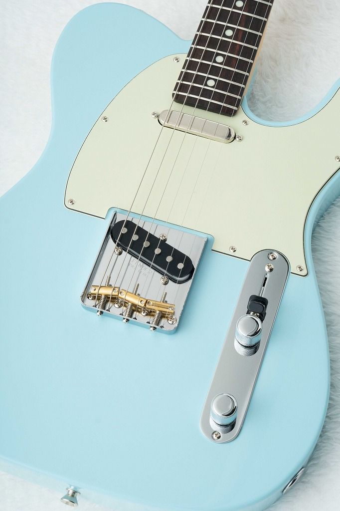 FSR Made in Japan Hybrid II Telecaster Daphne Blue Matching Head