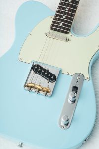 FSR Made in Japan Hybrid II Telecaster Daphne Blue Matching Head