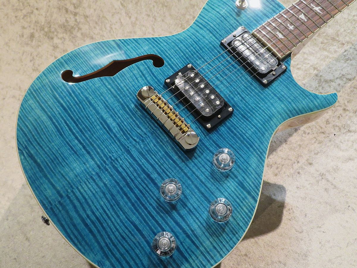 SE Zach Myers Semi-Hollow Body Myers Blue #G072844
