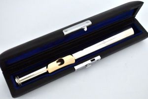 【S】リッププレート総銀 MURAMATSU ムラマツ フルート SR CC CisKey/14K Lipplate+Riser HeadJoint S/N 14*** | 【クロサワ