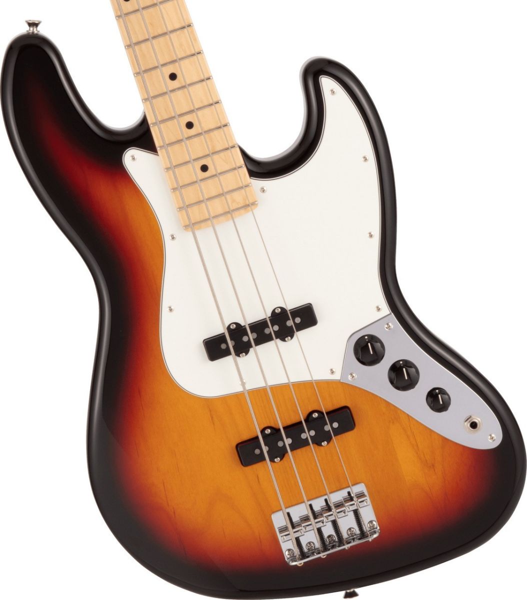 Made in Japan Hybrid II Jazz Bass Maple Fingerboard 3-Tone