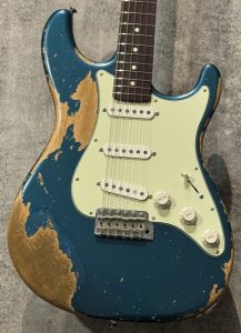 ブルーの虎目が美しい美品エレキギター！ ESP One-Off Show Model Takamizawa Flying TV Premium Blue