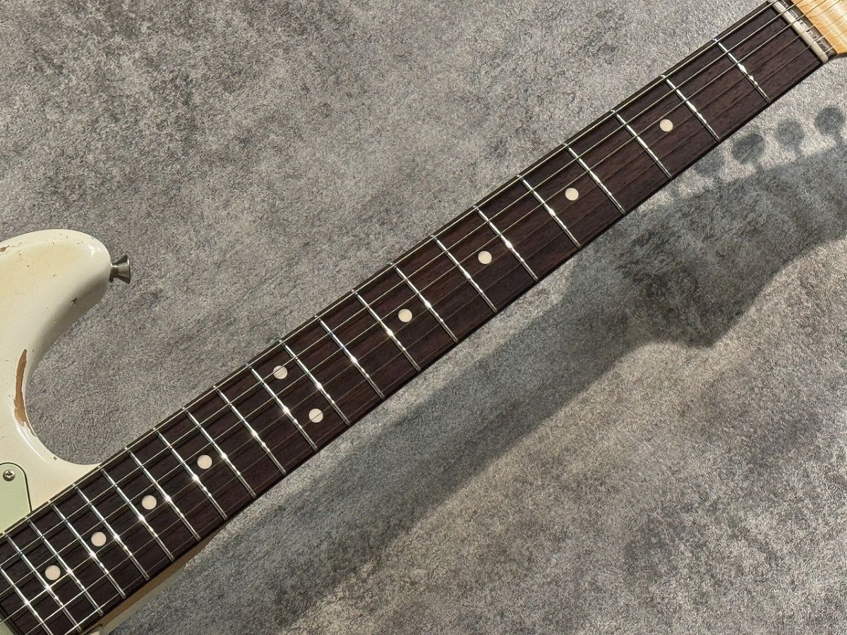 Stargazer SSS Alder/Vintage Rosewood FB/Olympic White Heavy Aged