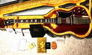 1964 SG Standard Reissue w/ Maestro Vibrola VOS ~Cherry Red