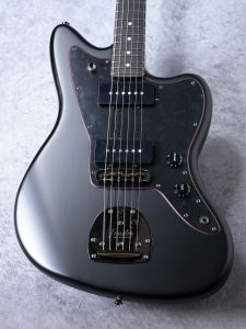 Kモデルギター ブラック 22フレット 22フレットエレキギター ブラック ウッド マット仕上げ ネック 6