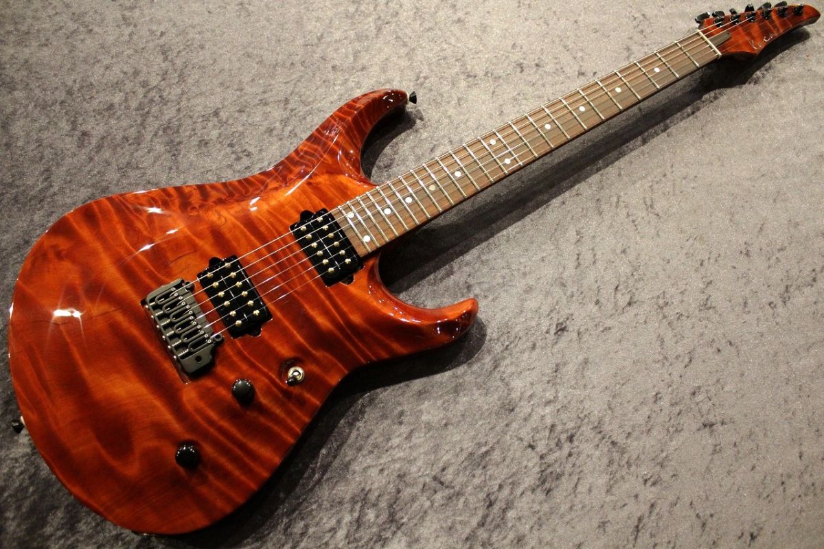 その他 Custom Order Light DC Carved Flame Redwood Top/Quilt Maho
