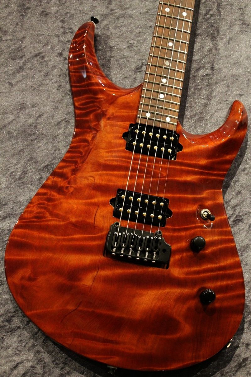 その他 Custom Order Light DC Carved Flame Redwood Top/Quilt Maho