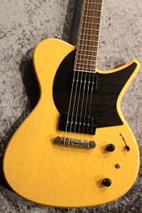 SuzukaGuitarDesign Tierra W-Custom P-12 Maho/MR TV Yellow 【重量2.74kg】【ホロウボディー】【新PU開発】