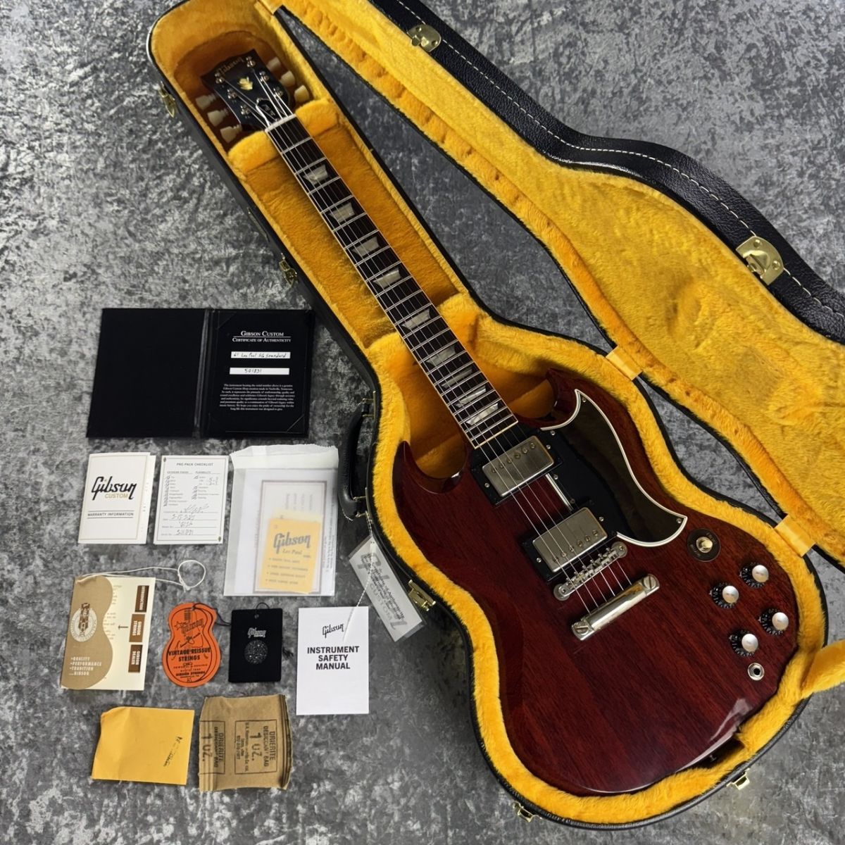 1961 Les Paul SG Standard Reissue Cherry Red Stop Bar VOS #501831