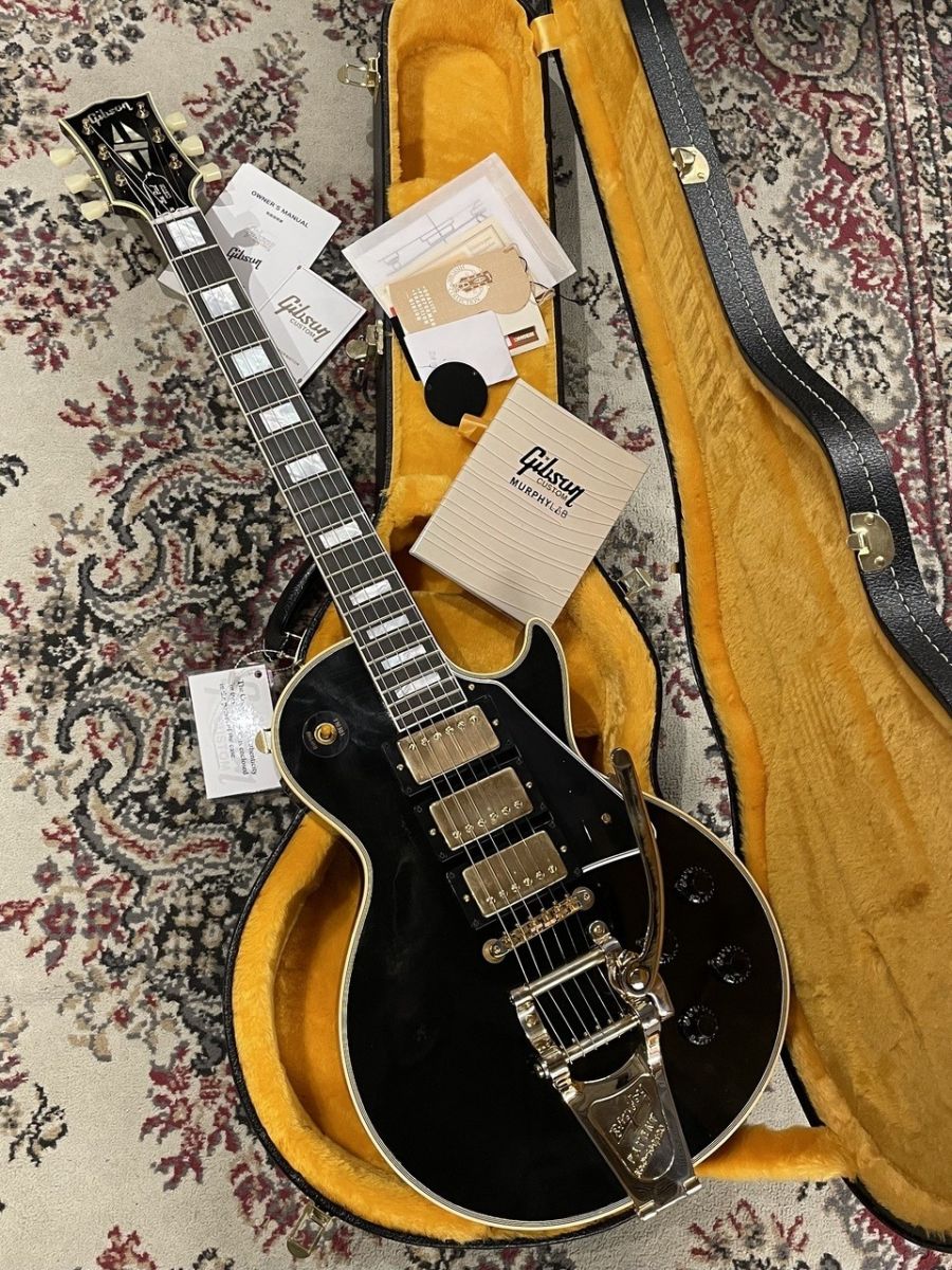 Murphy Lab 1957 Les Paul Custom 3-PU w/Bigsby Light Aged #741178
