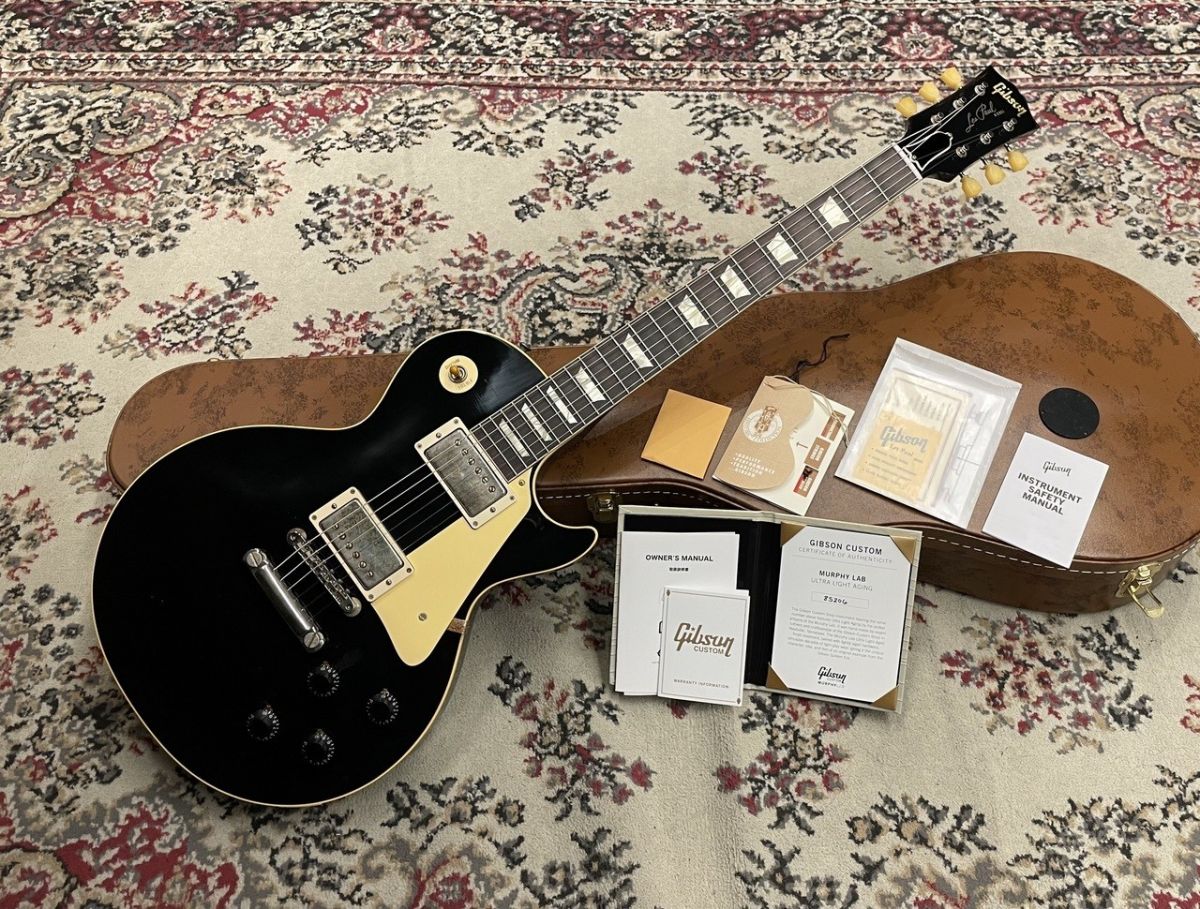Murphy Lab 1958 Les Paul Standard All Ebony Ultra Light Aged
