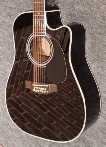 12弦アコースティックギター ブラック Amazon | Ovation オベーション スタンダード Balladeer 2751AX