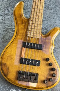 I-Clef Guitars M5 "Figured Maple/Swamp Ash 5st Model  - Natural Satin - 【4.05kg】