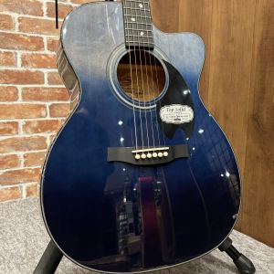 エレクトリックアコースティックギター、青 系の