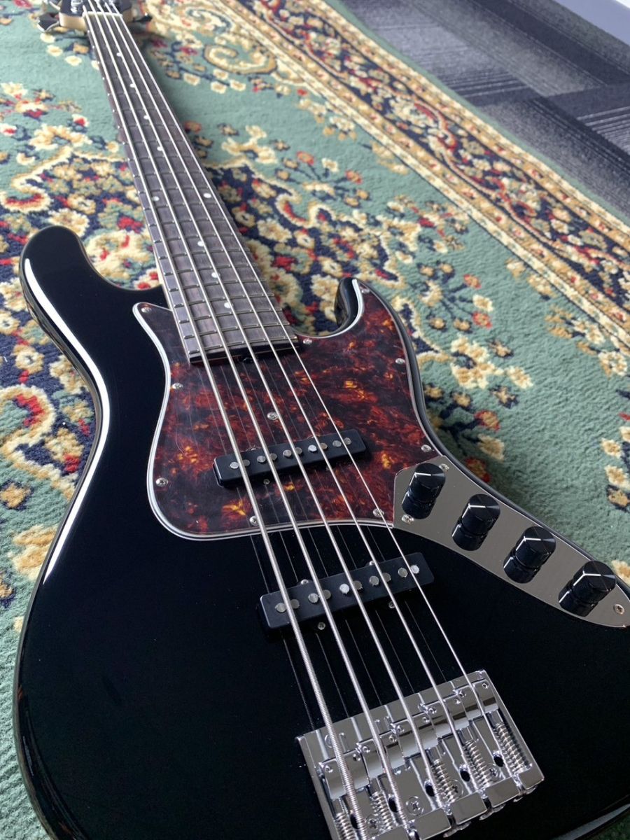 Seeker J/5 Black / Matching Head #008525 | 【クロサワ楽器店