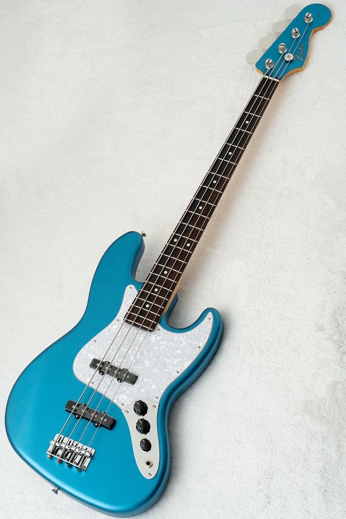 FSR Made in Japan Hybrid II Jazz Bass Satin Lake Placid Blue