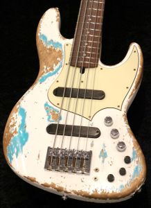 Xotic Custom Order XJ-1T 5st MH Super Heavy Aged / Olympic White over Seaform Green