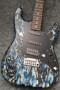 James Tyler USA Studio Elite HD/Ash Body/ Rosewood FB/Black and Blue Shmear Semi Gloss  #25488