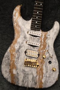 mametomo様オーダー品 USA Studio Elite HD/Mamywo Body/ M.Ebony FB/White Shmear Semi