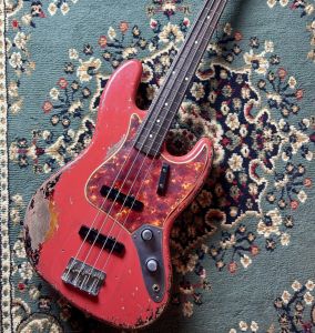 Fender Custom Shop MBS 1960 Jazz Bass Heavy Relic by Austin MacNutt -Aged Fiesta Red over 3Color Sunburst- 【4.10kg】