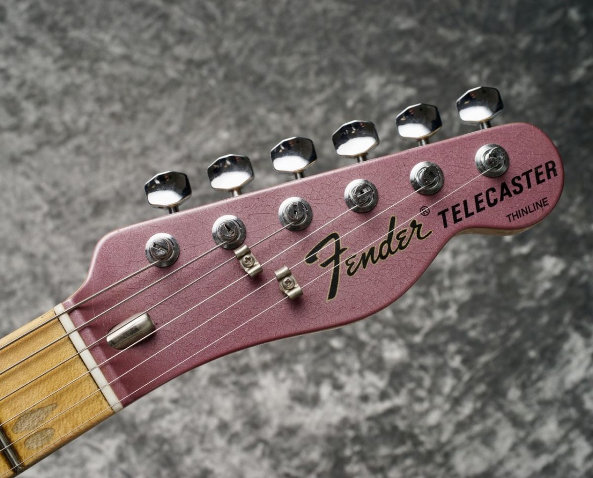 Master Built 1972 Telecaster Thinline Jouneyman Relic / Burgundy